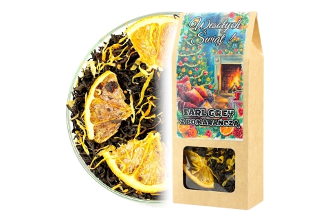 Herbata Czarna Assam EARL GREY Z POMARAŃCZĄ (KT) (50g) Idealna Na Prezent